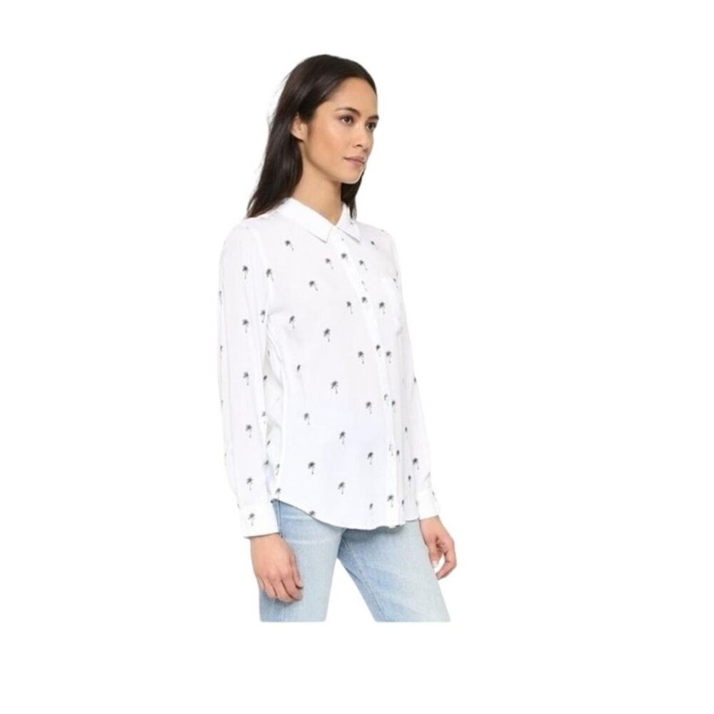 M Rails palm tree button down shirt